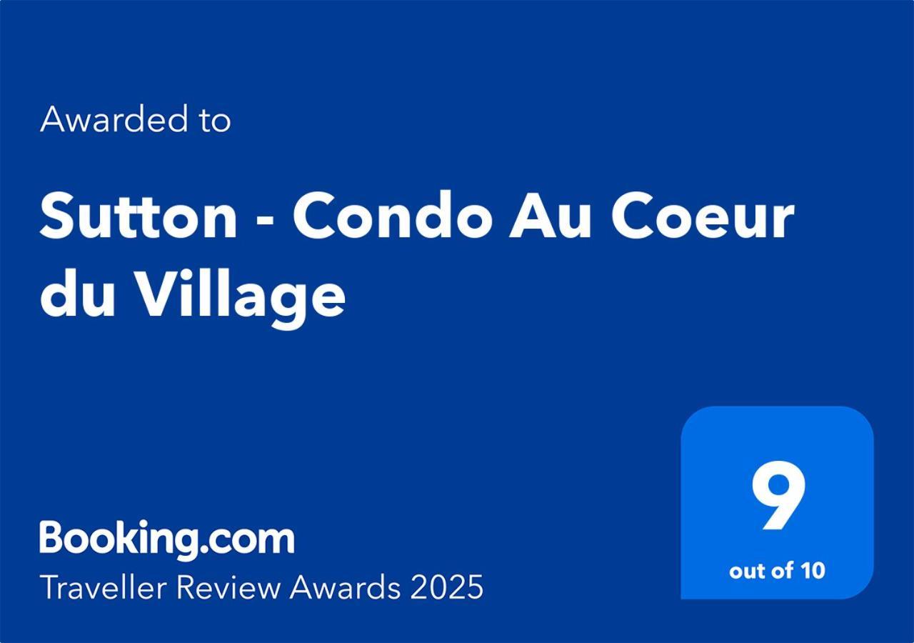 Sutton - Condo Au Coeur Du Village Bagian luar foto