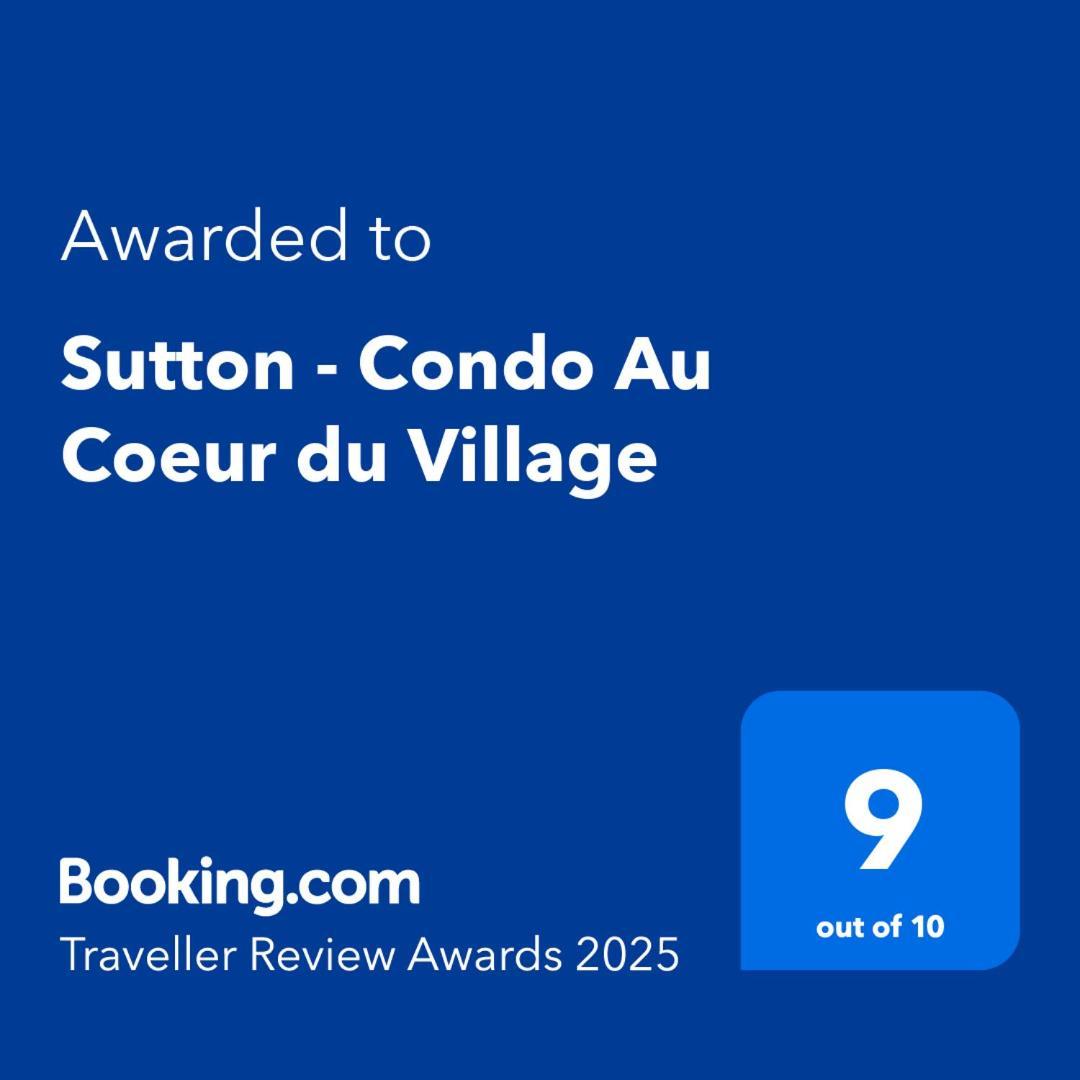 Sutton - Condo Au Coeur Du Village Bagian luar foto